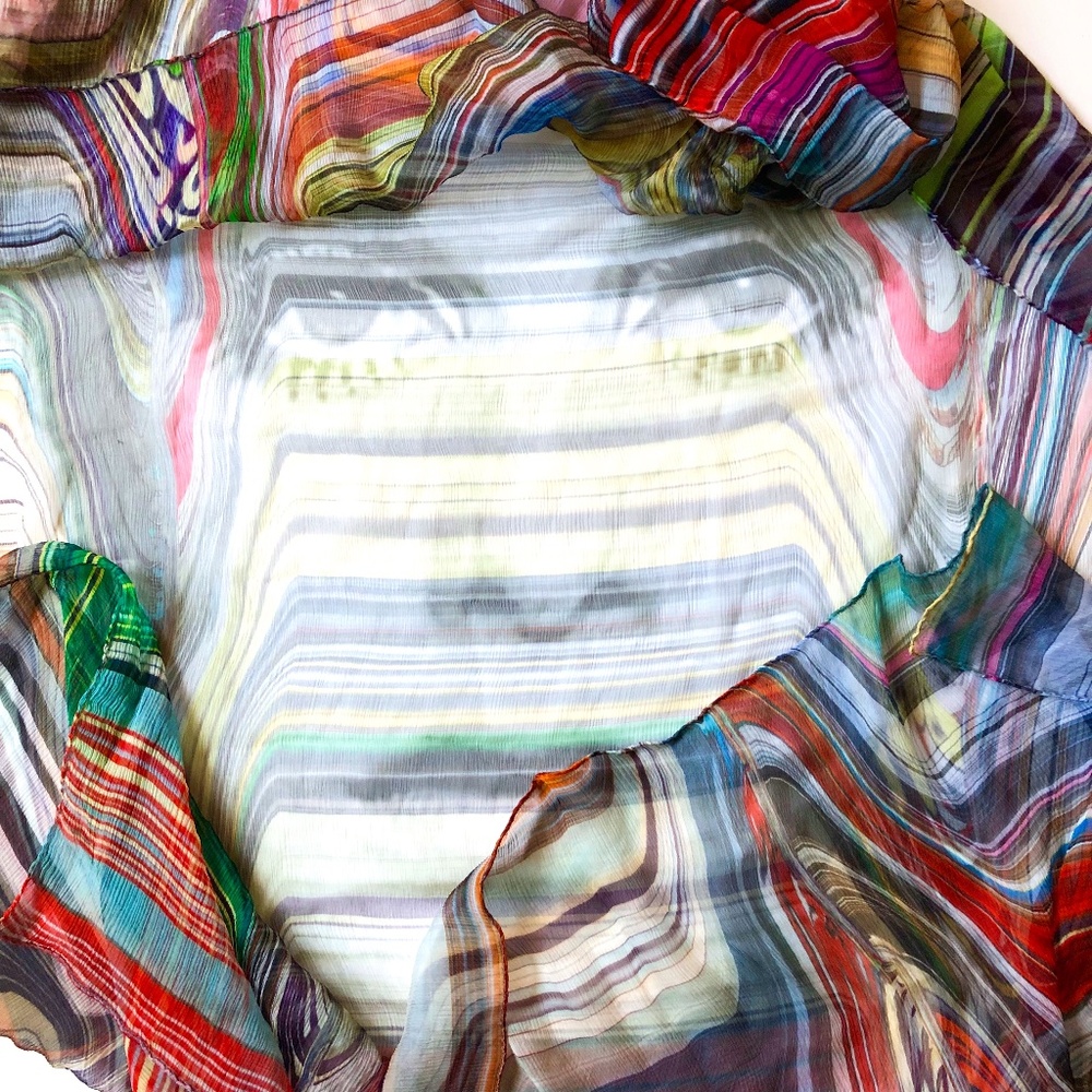 RARE, Out of Print Silk Iconic TWIGGY Scarf by Unbreakable Evolution